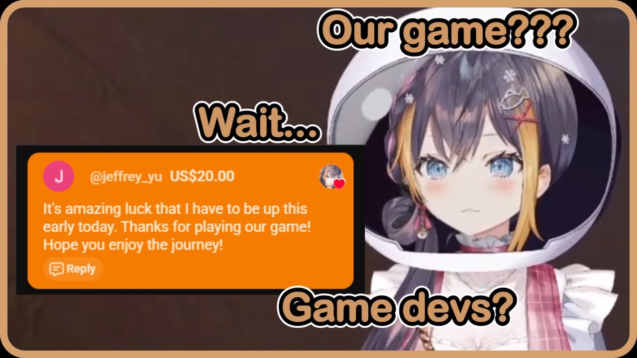 Petra's reaction when the Outer Wilds game devs visited her stream