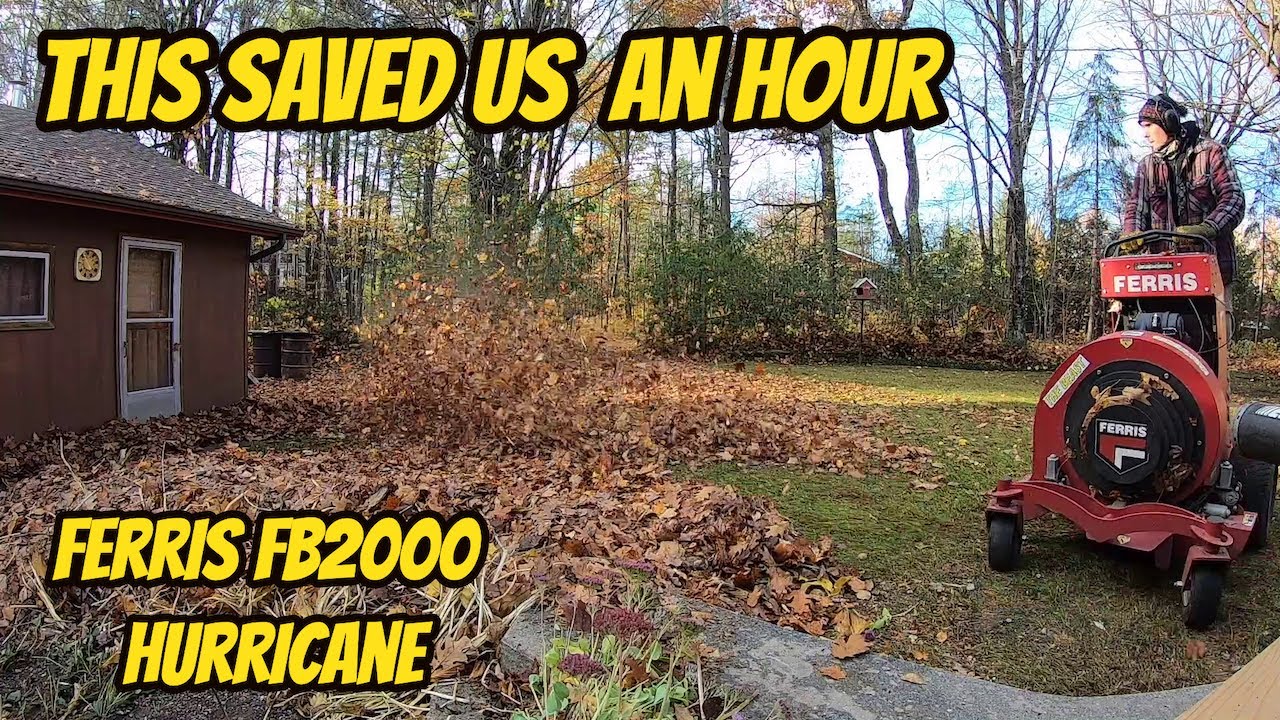 This saved us an hour : Ferris FB2000 Hurricane blower [ Very satisfying ]
