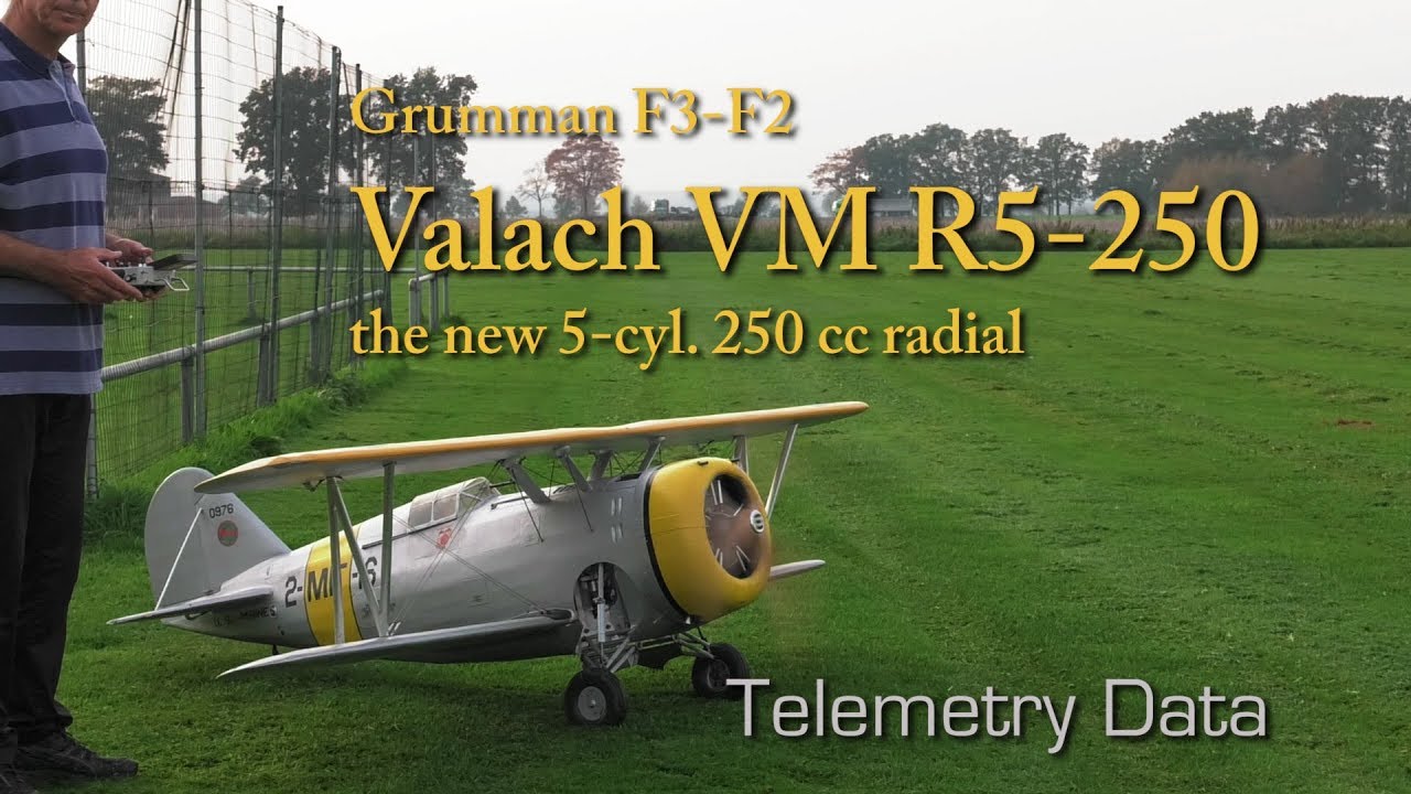 Telemetrie Daten Valach VM R5-250 in Grumman F3-F2