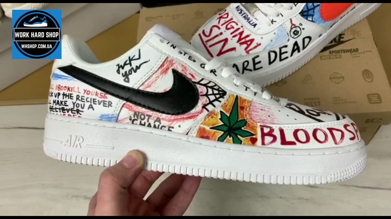 Кроссовки мужские Nike Air Force 1 Low x Pauly x Vlone Pop White