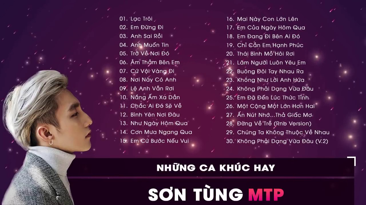Nhạc Trẻ 2017 / SƠN T&Ugrave;NG MTP ALBUM 2017 / LK NHẠC TRẺ / LẠC TR&Ocirc;I V&Agrave; NƠI N&Agrave;Y C&Oacute; ANH REMIX