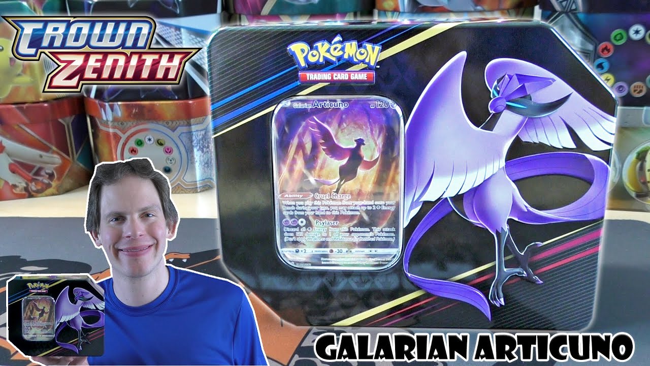 Galarian Articuno Crown Zenith Tin Opening