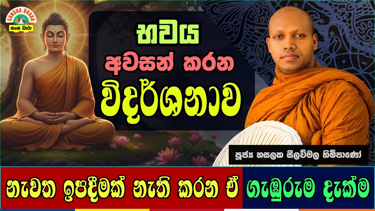 භවය අවසන් කරන විදර්ශනාව | හසලක සීලවිමල හිමි  | Hasalaka seelavimala thero