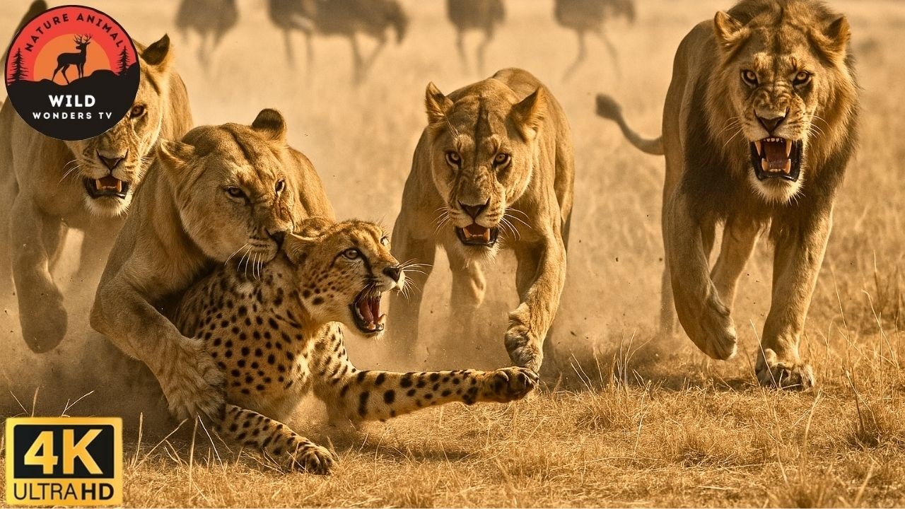 Giro Mortal: Cuando el Cazador se Convierte en la Presa #animalessalvajes | Wild Wonders TV