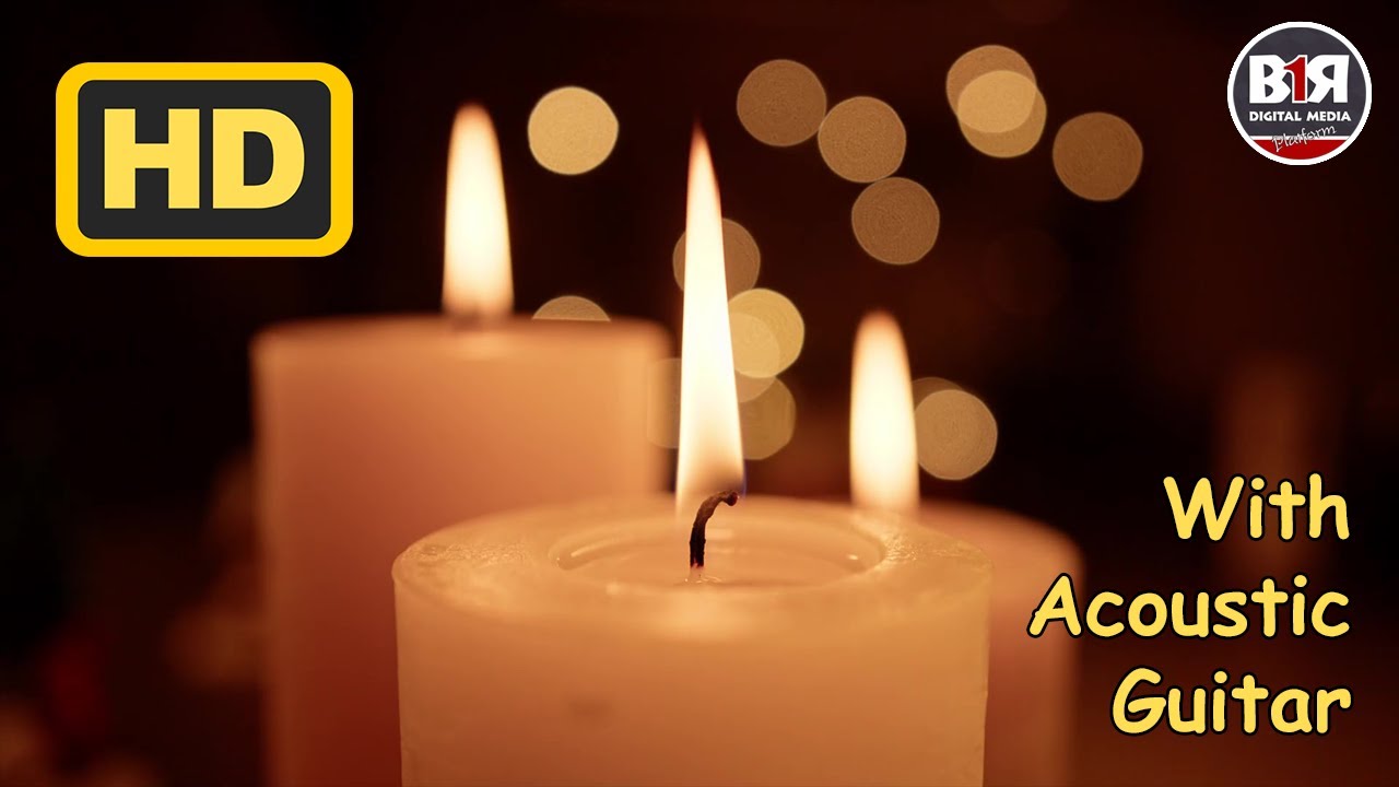CANDLE WITH ACOUSTIC GUITAR / Relaxing - Meditation - Stress Relief