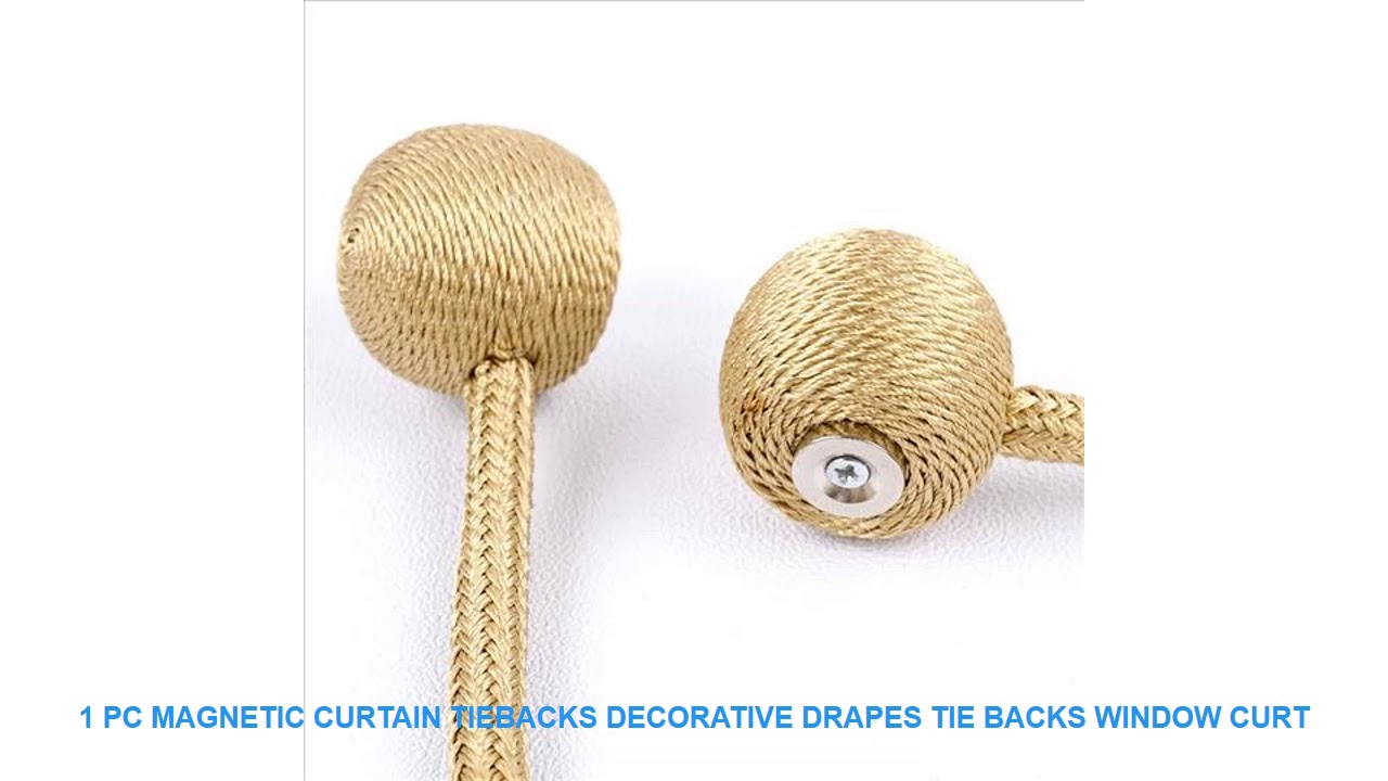 1 PC Magnetic Curtain Tiebacks Decorative Drapes Tie Backs Window Curt