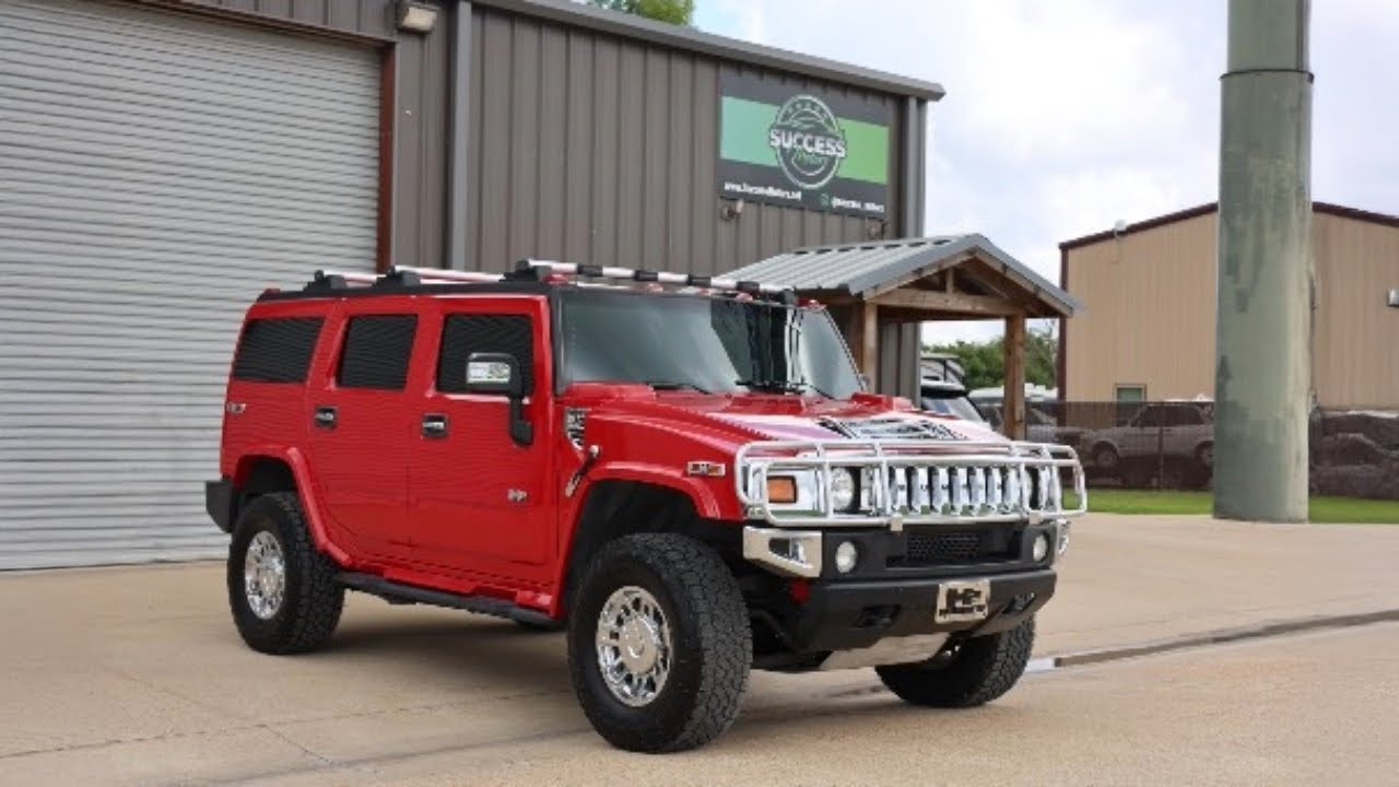 MINT 2007 Hummer H2 Victory Red Limited Edition**92K miles**Phenomenal