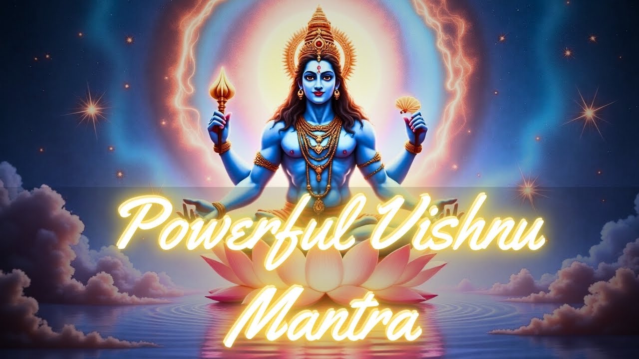 A powerful Vishnu Mantra for PEACE and PROTECTION | Vishnu Dhyana Mantra | Trance Version