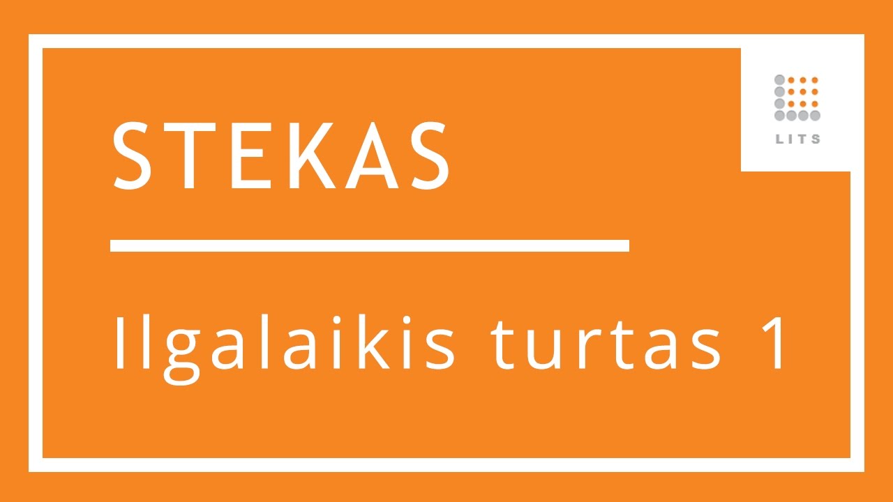 15 Ilgalaikio turto žodynai ir pagrindiniai parametrai