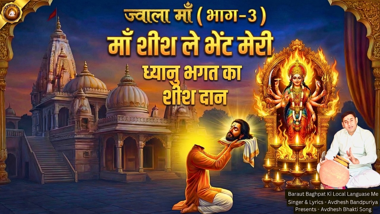 माँ शीश ले भेंट मेरी | ज्वाला माँ भाग 3 | अवधेश बंदपुरिया | ध्यानु भगत कथा | Up देसी भजन