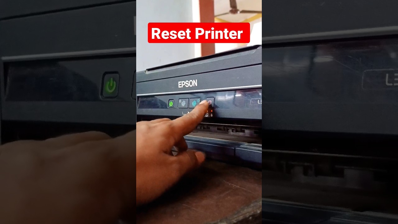 How to Fix Epson L380 Printer Red Light Blinking| Reset #shorts #shortsfeed
