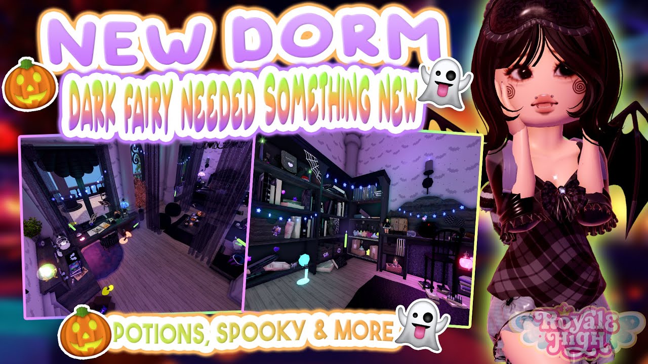 🎃ALERT🔮 THIS DARK FAIRY NEEDED A 🧪NEW DORM🦷 | Royale High