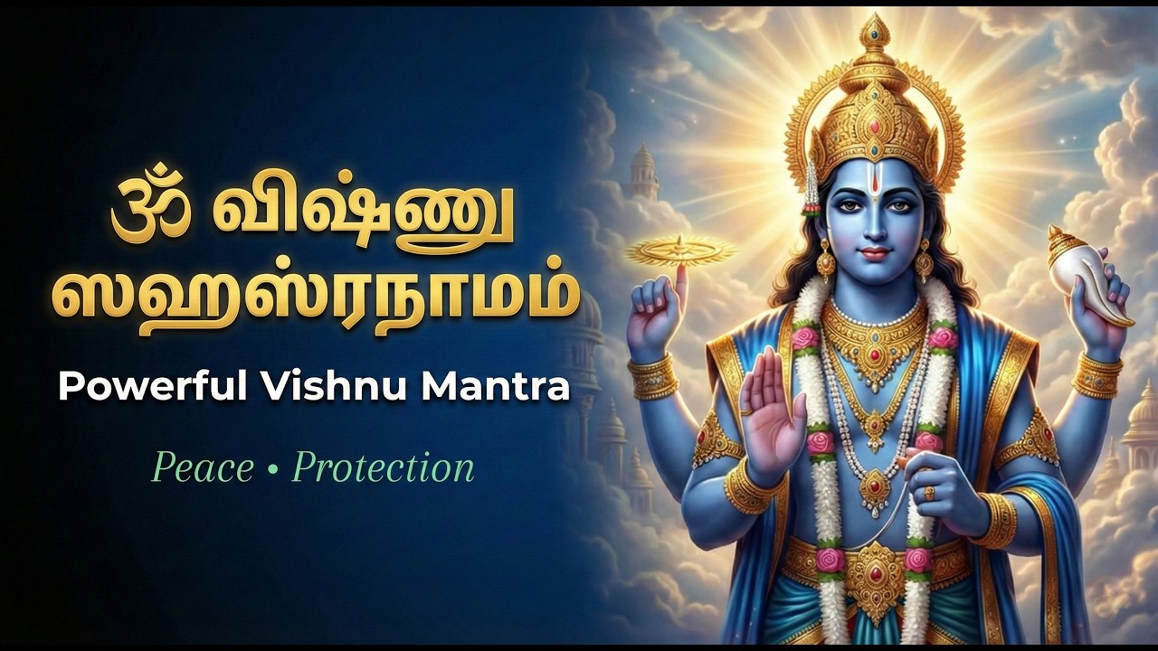 Vishnu Sahasranamam | Calm Temple Style | Tamil Devotional Chant