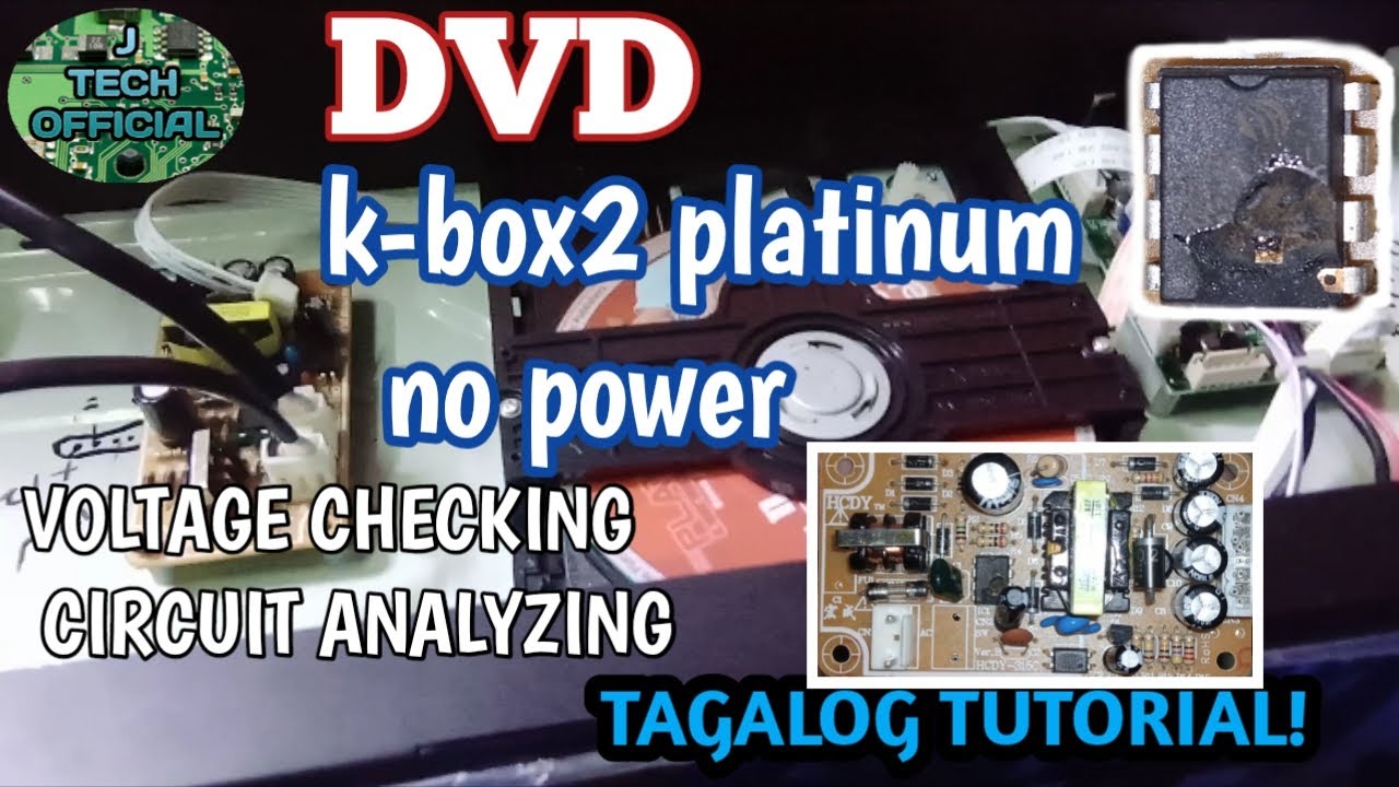 DVD PLATINUM K-BOX2 NO POWER (TAGALOG TUTORIAL)