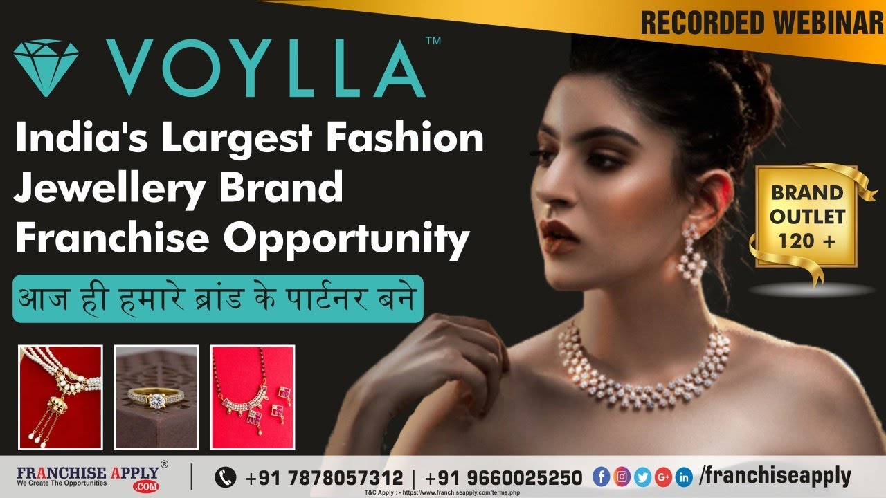Fashion Jewellery Brand | Voylla Franchise | Franchise Apply | Retail Franchise | Business Plan