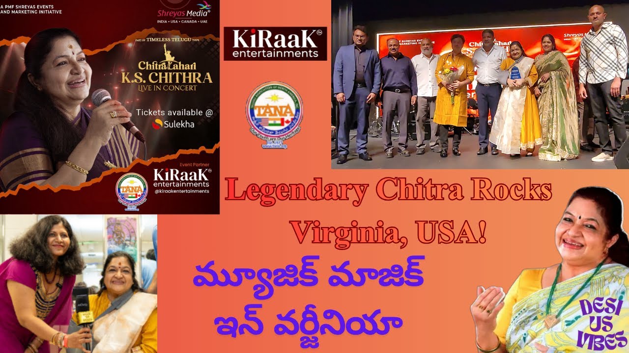 #chitra Live 2025 VA | USA Concert | Mesmerizing Vocals & Magical Moments!