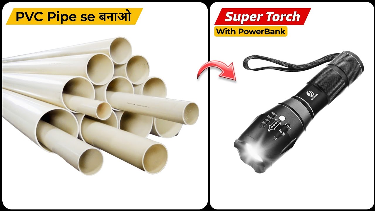 How To Make Super Bright Led Torch With Power Bank Feature | Led Flashlight | By - Creative Shivaji