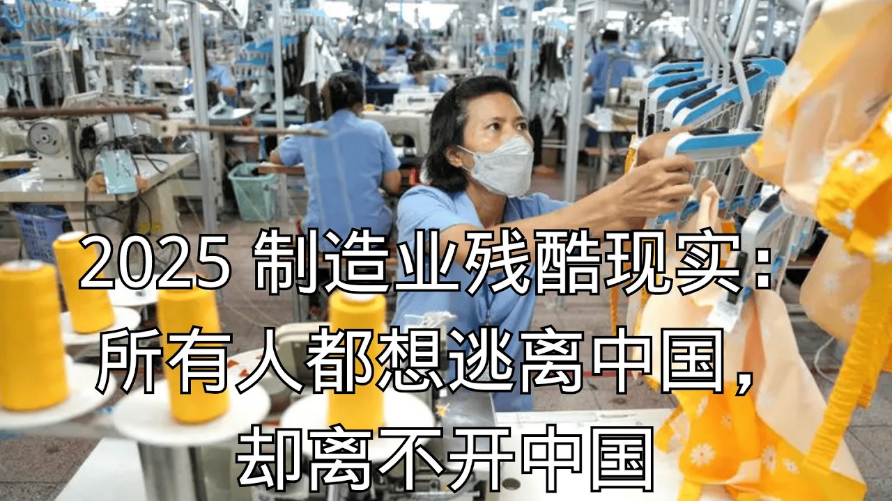 「2025 制造业残酷现实：所有人都想逃离中国，却离不开中国」 | 制造业趋势 | 中国产能 | 全球化困境 | 越南吸引力 | 产业真相