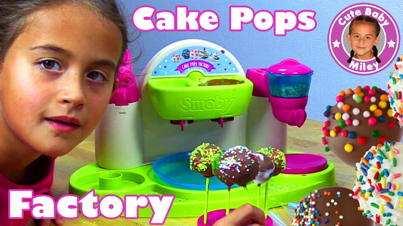 CAKE POPS FACTORY | Kleine Kuchen am Stiel dekorieren | Smoby  Kinderküche | CuteBabyMiley