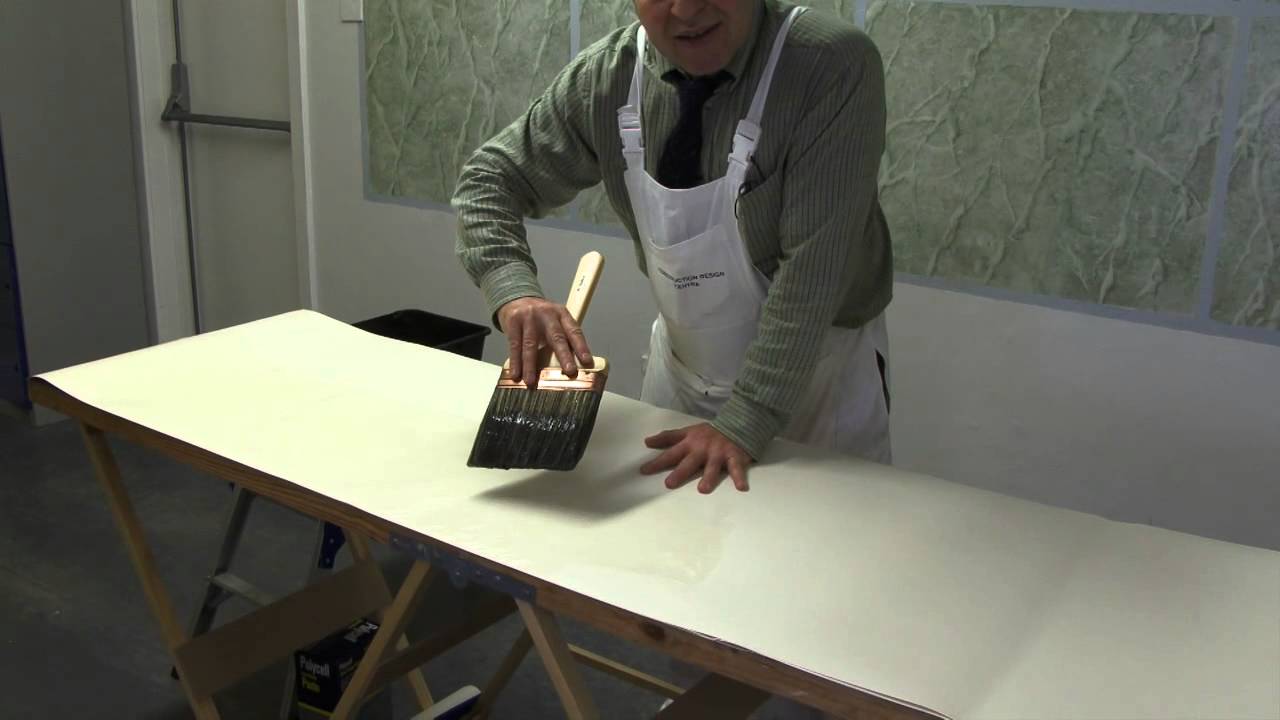 Cross Lining Part 4 - Applying Paste, Cutting to Length and Folding