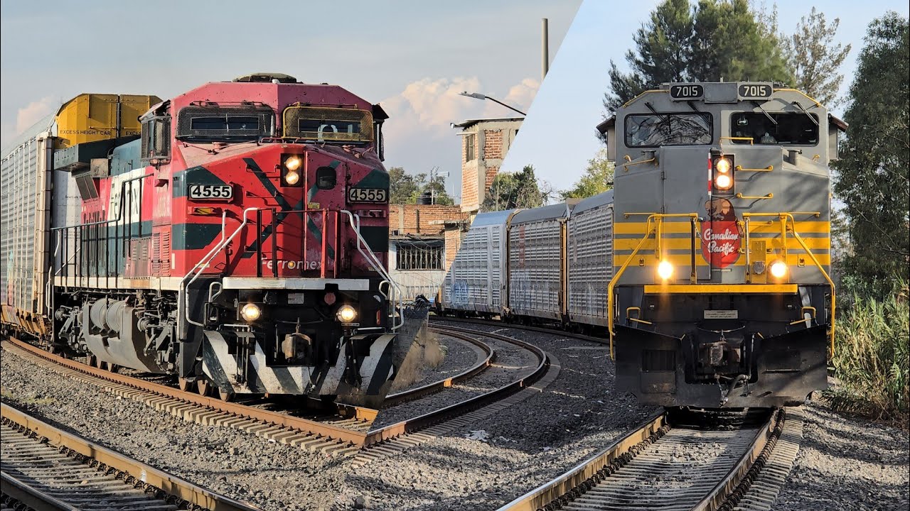 ¡UNA LOCOMOTORA ESPECIAL Y UN ESPECTACULAR SILBATO DE FERROMEX! TRENES EN PATIO IRAPUATO PUNTA SUR!