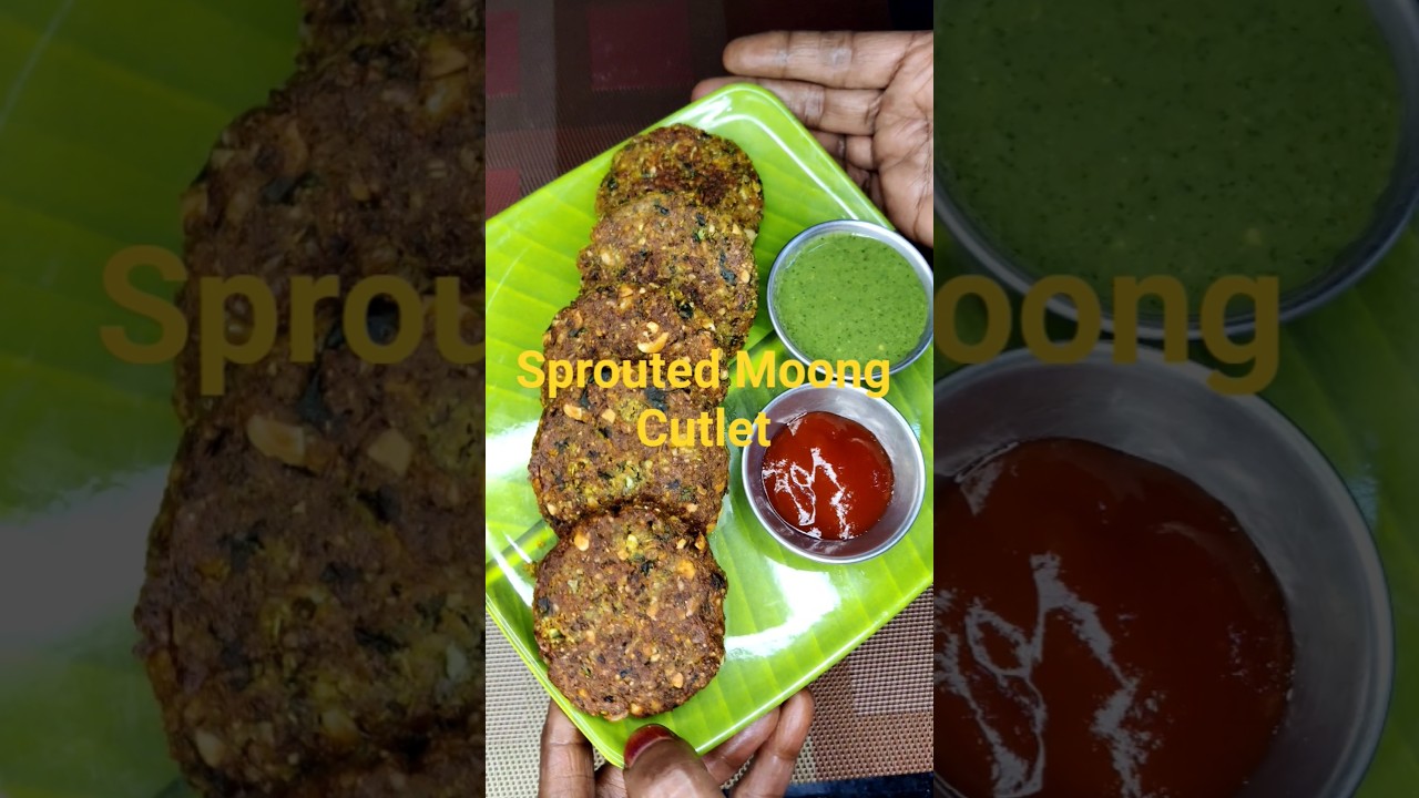 Sprouted moong cutlet .#Shorts #healthyfood #tasty #Simplekhanarasoi,