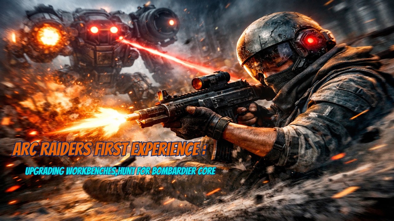 Arc Raiders First Experience : Upgrading workbenches,hunt for Bombardier Core