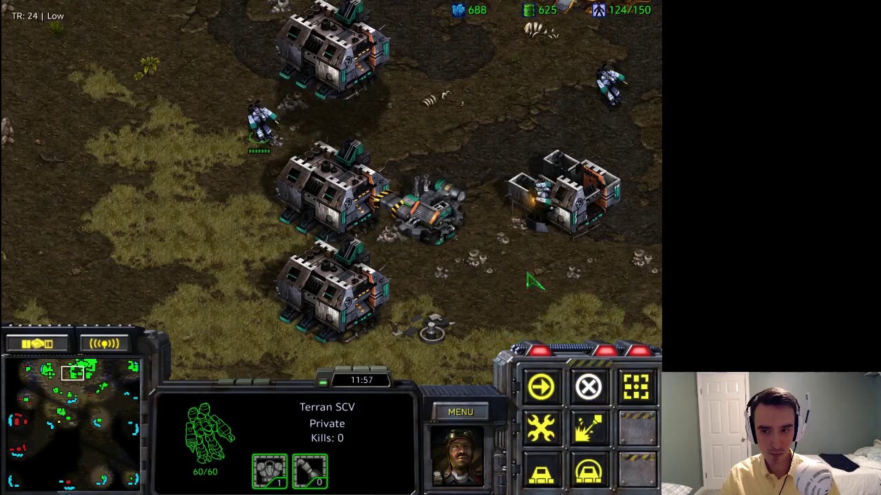 StarCraft Remastered: 1v1 (FPVOD) Nyoken (T) vs vs daodan (Z) Roadkill