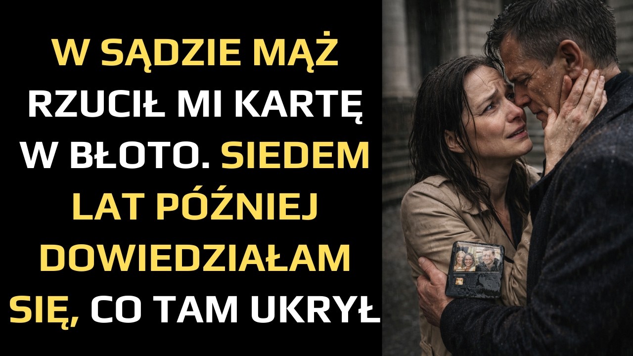 W SĄDZIE MĄŻ RZUCIŁ MI KARTĘ W BŁOTO. SIEDEM LAT PÓŹNIEJ DOWIEDZIAŁAM SIĘ, CO TAM UKRYŁ...