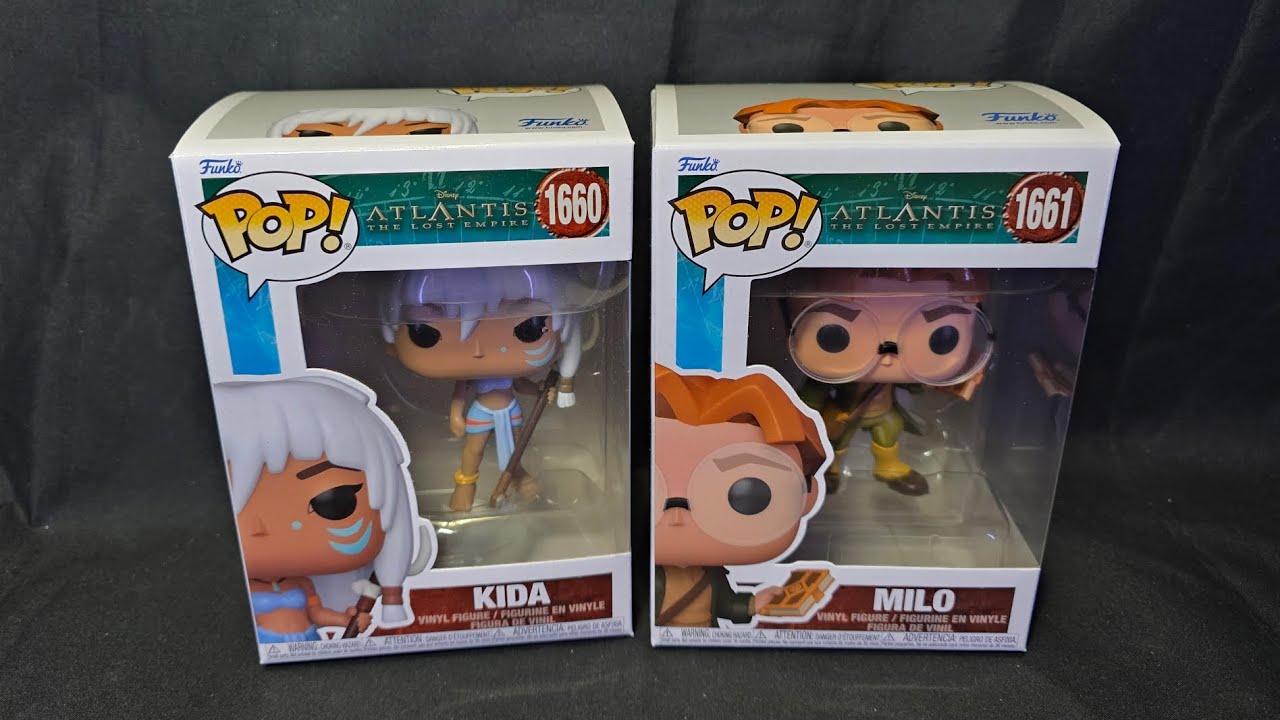 Распаковка: Виниловые фигурки Funko Pop Киды и Майло из мультфильма Disney «Атлантида: Затерянная...