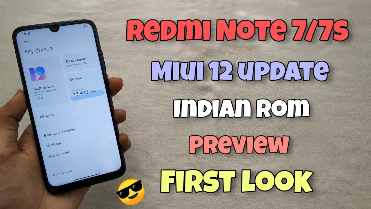 MIUI 12 India Update Preview Redmi Note 7/7S | 10 New Features & Animations | Install Now