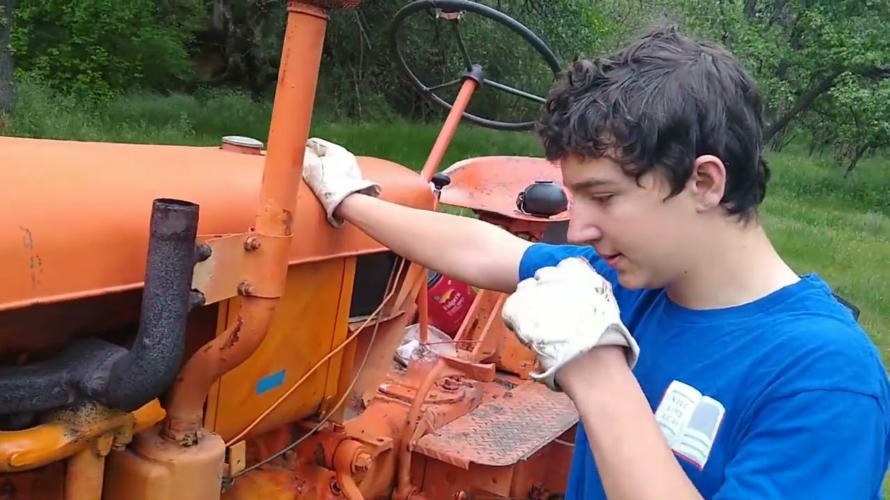 1951 Case VAC POV drive and brush hogging