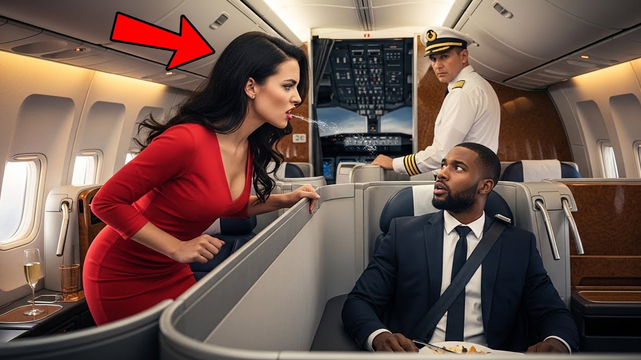 White Passenger Spits on Black Doctor in Business Class— Captain Turns Plane Around for One Annou...