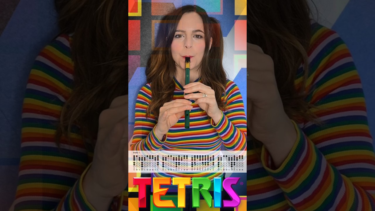 TETRIS THEME TUNE - Tin Whistle Tabs Tutorial
