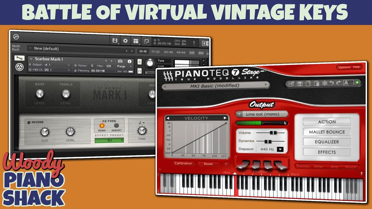 ELECTRIC PIANO - Sampled vs Physical Modelling (RHODES & WURLI)