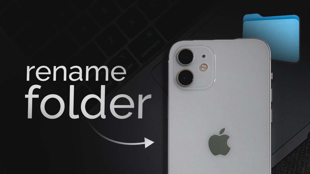 Как переименовать папку на iPhone