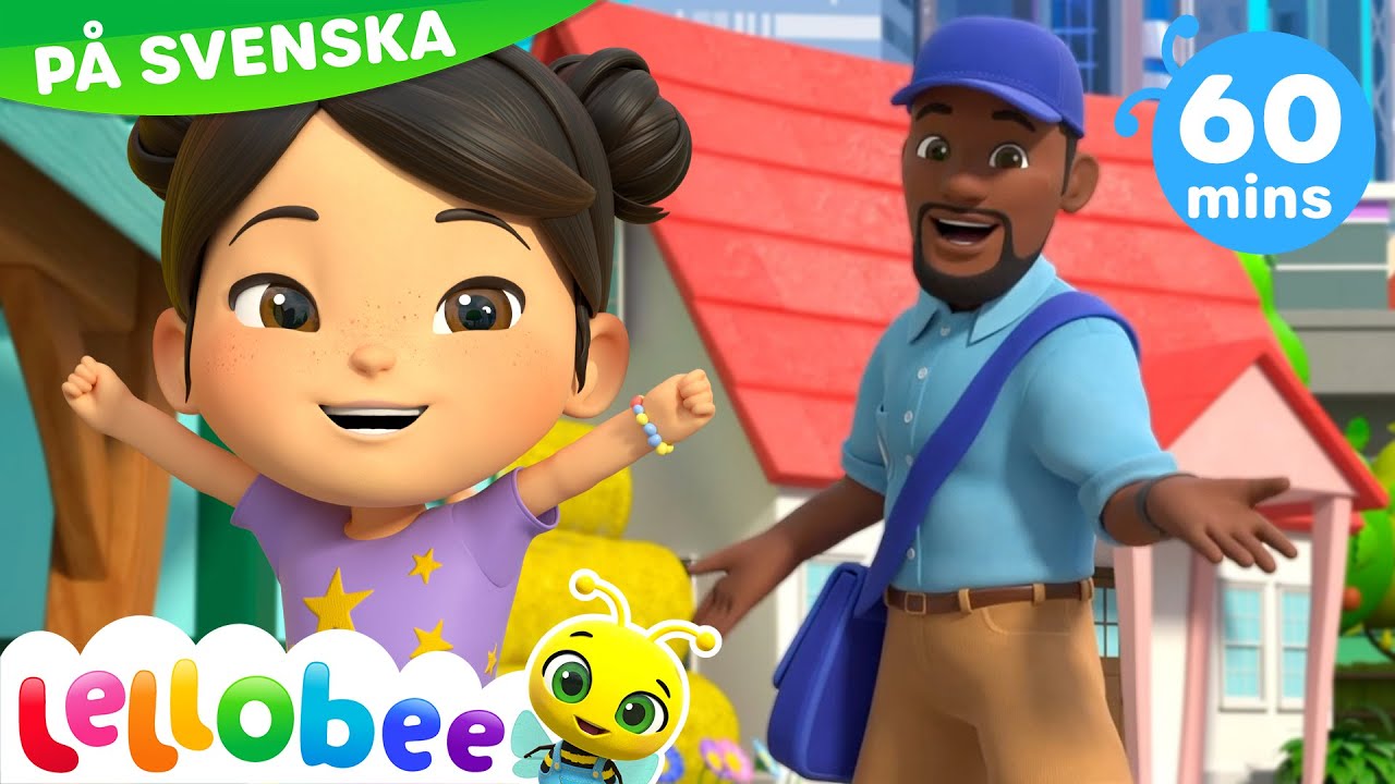 Ella Ella Ja brevbärare | Lellobee Svenska | Barnsånger | Inlärningsvideor för barn