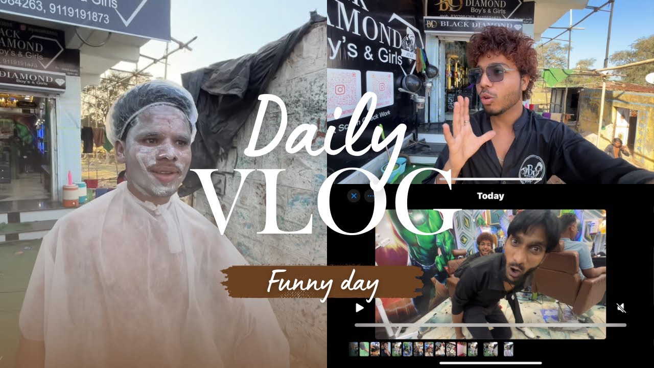 Funny Salon Vlog 🤣 | Face Pack Se Le Kar Faltu Masti Tak