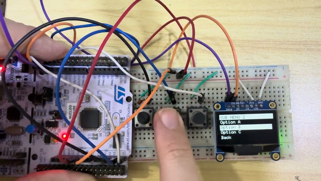 No Flicker, No Mess: Building a 3-Button OLED Menu with U8g2