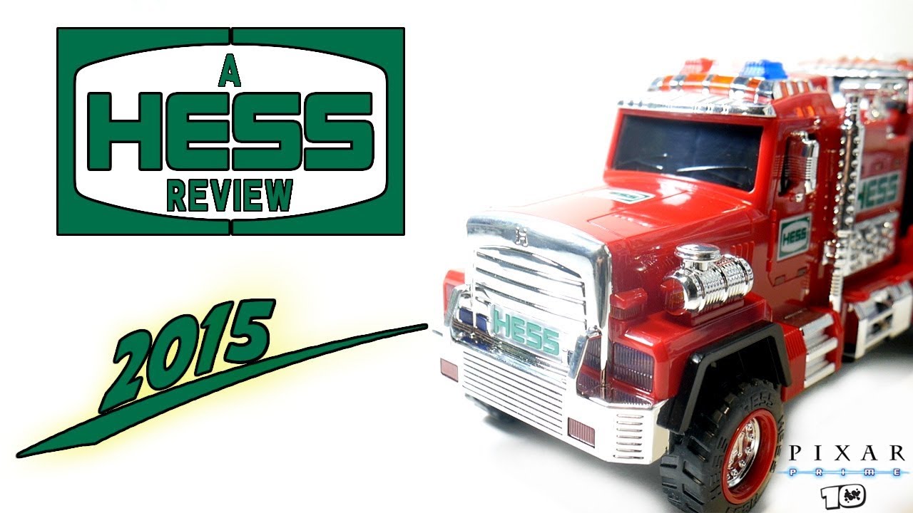 2015 Hess Toy Fire Truck and Ladder Rescue Video Review