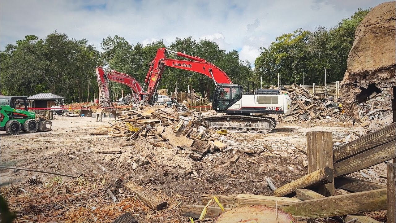 Dinoland USA Demolition Continues At Disney’s Animal Kingdom