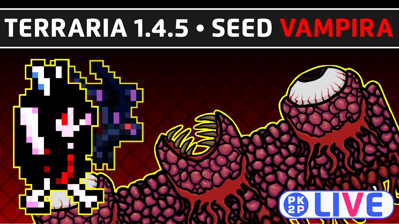 TERRARIA 1.4.5 🩸 Seed Vampírica + Summoner #14 Hardmode, aí vou eu!