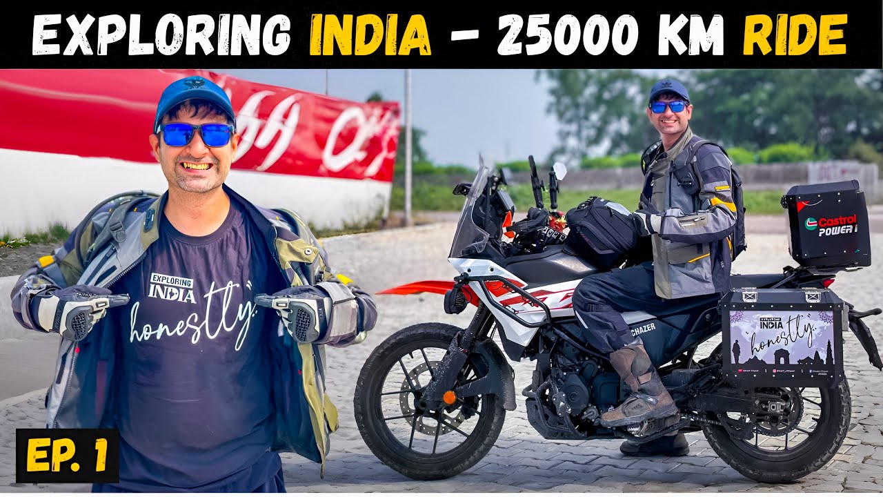 Journey Begins - 25000 km Across India on my KTM Adventure 390 | EP. 01 - Delhi to Ladakh 