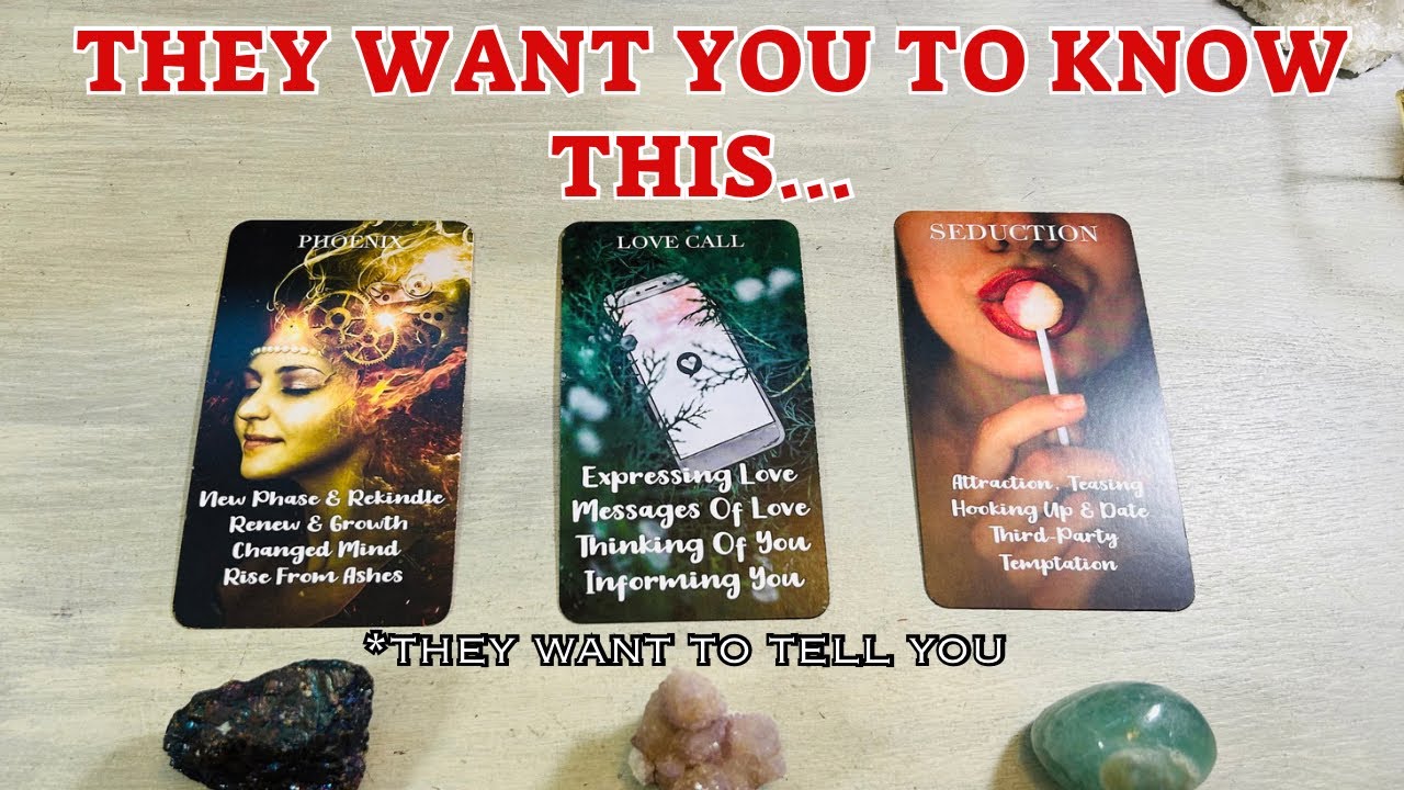 🗣️📣They want to tell you this!! Pick A Card Love Tarot Relationship Reading
