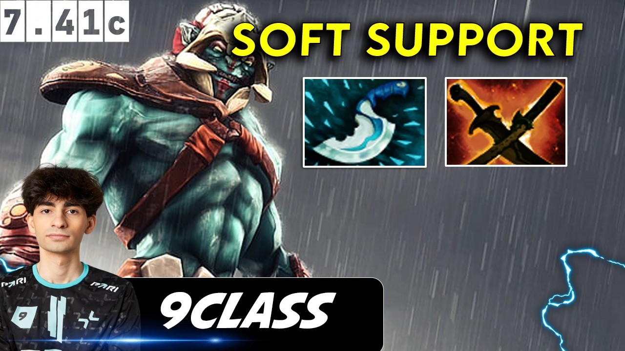 9Class Huskar Soft Support - Dota 2 Patch 7.41c Pro Player Full gameplay