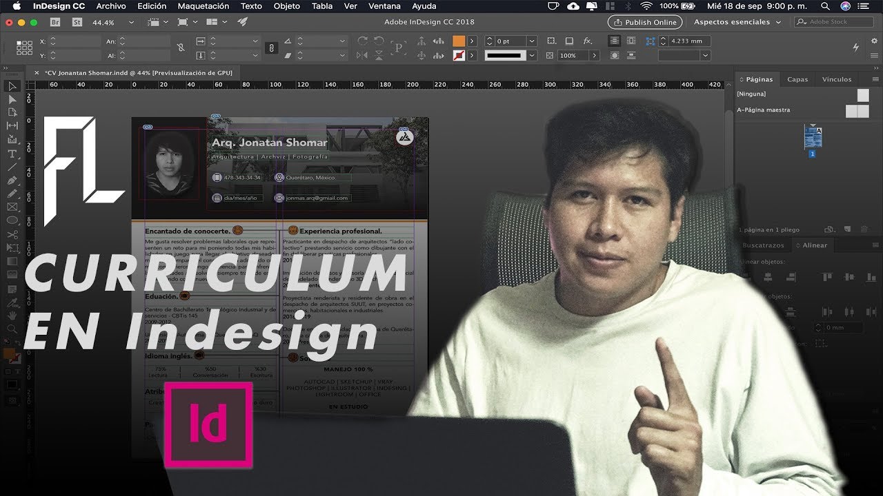 How to make a CV in InDesign (ARCHITECTURE-DESIGN-ANY CAREER)