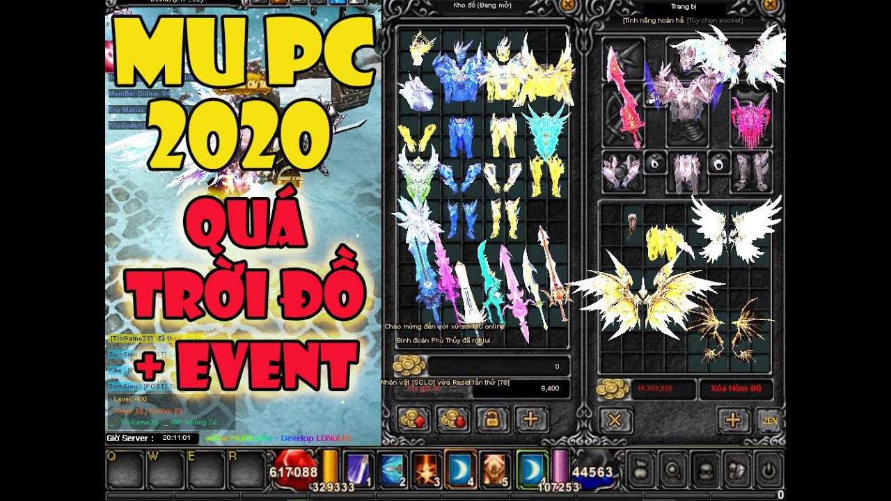 Game MU PC Private - MU Mới Ra - Tung Hành Kỹ Niệm 1 Thời - MU PC Lậu 2020 | Tingame3s