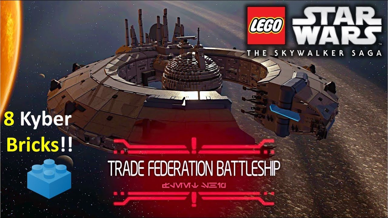 Trade Federation Battleship 100% Completion Guide (All Kyber Bricks)