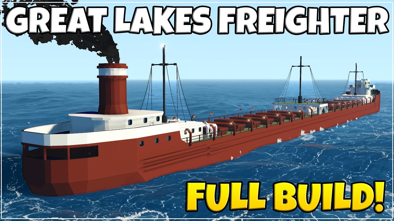 I Built A MASSIVE GREAT LAKES FREIGHTER In Stormworks!