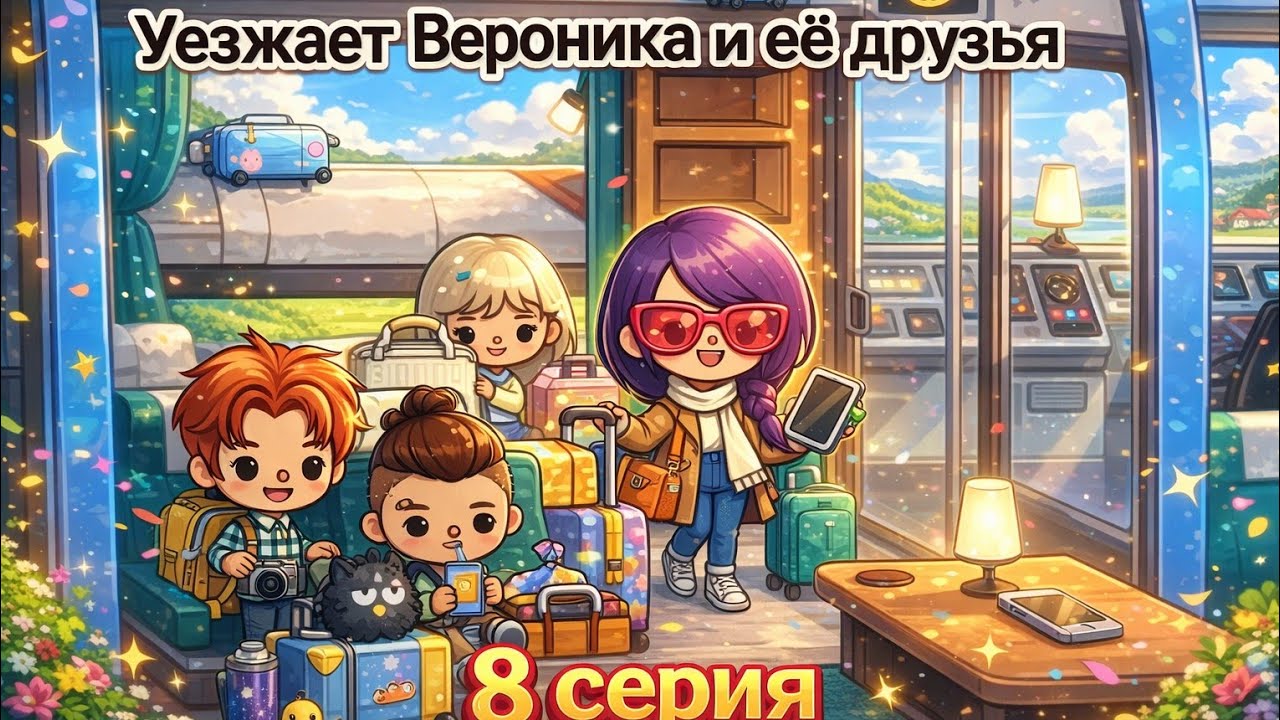 Уезжает Вероника и её друзья || 8 серия || Выросла Toca Boca